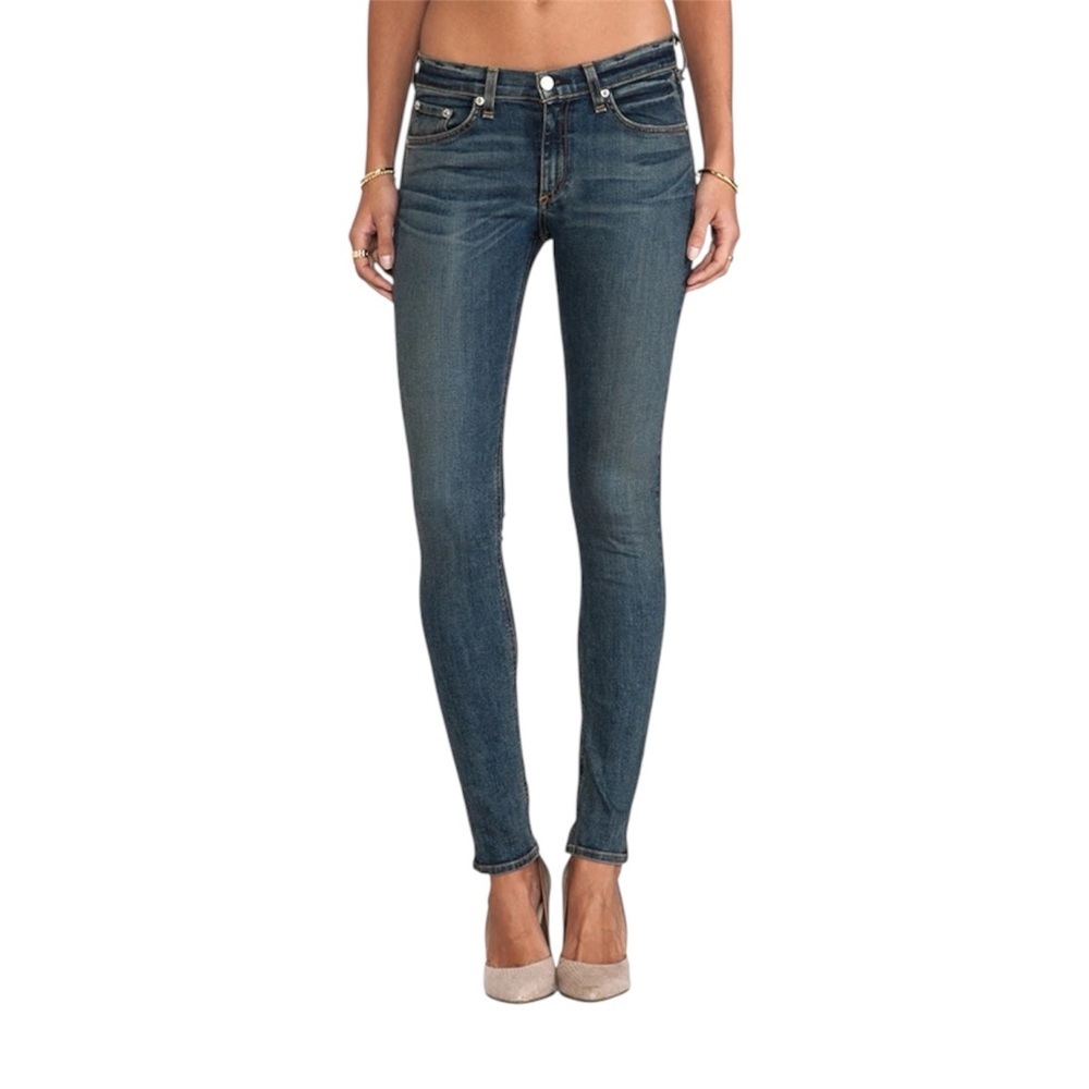 rag & bone Dark Blue Denim Skinny Jeans
